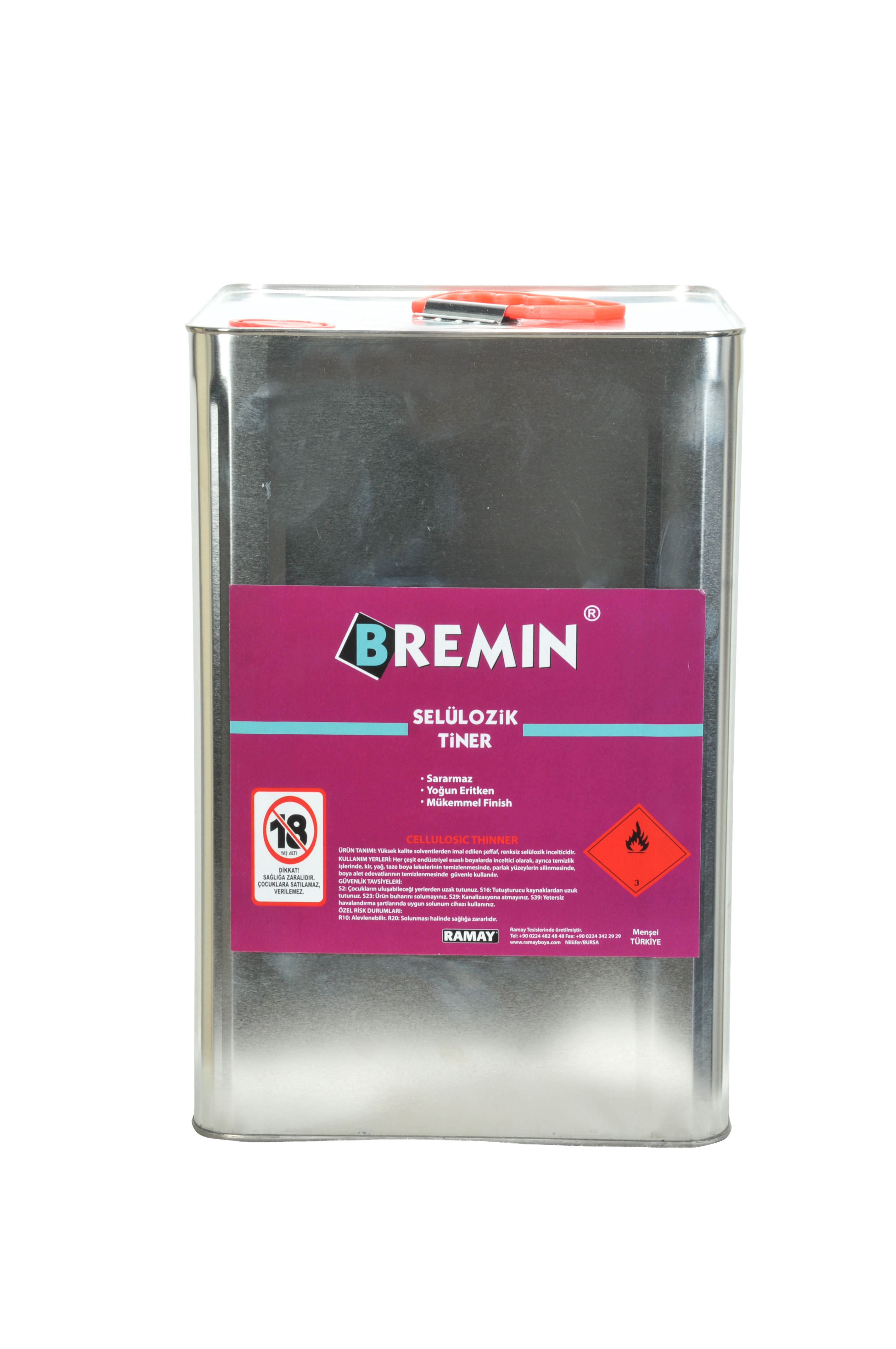 Orenk Boya - EKO SELÜLOZİK TİNER- TENEKE